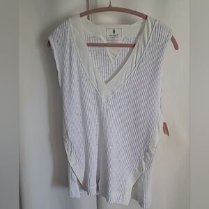 Free People cotton white top